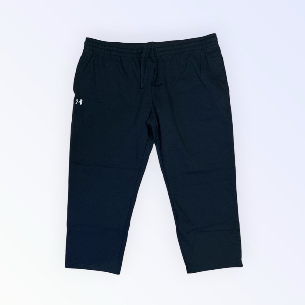 UNDER ARMOUR PANTS MENS 4X BLACK WIDE LEG FITNESS ACTIVE WEAR